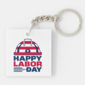 Glücklicher Arbeitstag 2023 Schlüsselanhänger (Rückseite)