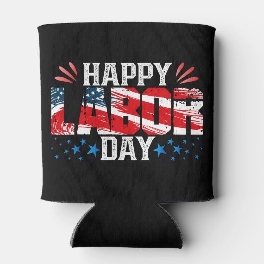 Glücklicher Arbeitstag Dosenkühler (Rückseite)