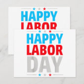 Glücklicher Arbeitstag! Einladung (Vorne/Hinten)