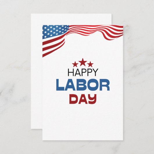 Glücklicher Arbeitstag Einladung (Vorne/Hinten)