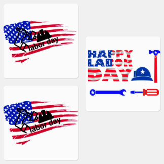 glücklicher Arbeitstag Etiketten