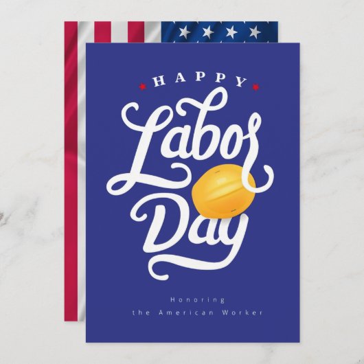 Glücklicher Arbeitstag Feiertagskarte (Vorne/Hinten)