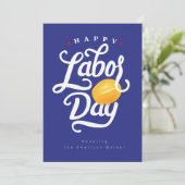 Glücklicher Arbeitstag Feiertagskarte (Stehend Vorderseite)