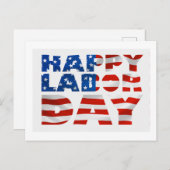 Glücklicher Arbeitstag Feiertagspostkarte (Vorne/Hinten)