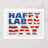 Glücklicher Arbeitstag Feiertagspostkarte (Vorderseite)