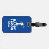 Glücklicher Arbeitstag Gepäckanhänger (Rückseite horizontal)