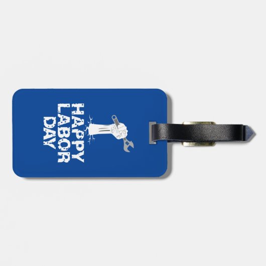 Glücklicher Arbeitstag Gepäckanhänger (Rückseite horizontal)