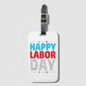 Glücklicher Arbeitstag! Gepäckanhänger (Vorderseite Vertikal)