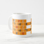 Glücklicher Arbeitstag Kaffeetasse (Vorderseite Links)