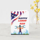 Glücklicher Arbeitstag Karte (Gelbe Blume)