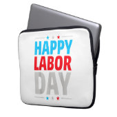 Glücklicher Arbeitstag! Laptopschutzhülle (Vorderseite Links)