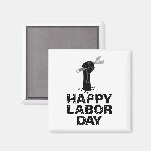 Glücklicher Arbeitstag Magnet (Vorderseite/Rückseite)