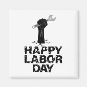 Glücklicher Arbeitstag Magnet (Vorne)