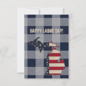 Glücklicher Arbeitstag! | Michigan | Buffalo Karie Karte (Vorderseite)