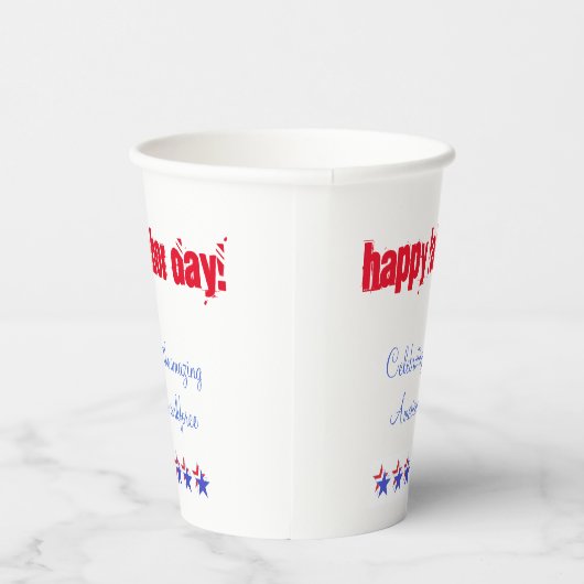 Glücklicher Arbeitstag Pappbecher (Rechts)