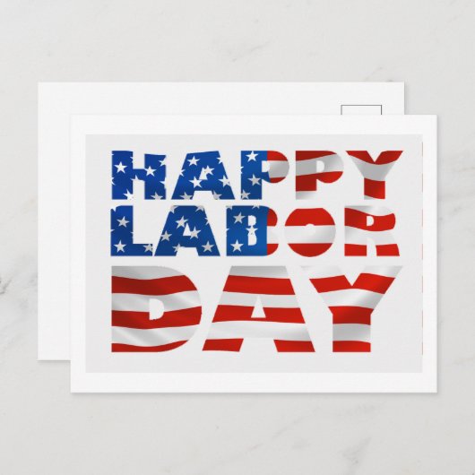 Glücklicher Arbeitstag Postkarte (Vorne/Hinten)