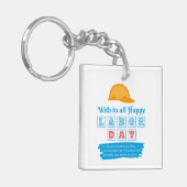 Glücklicher Arbeitstag Schlüsselanhänger (Vorderseite links)