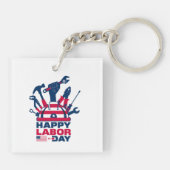 Glücklicher Arbeitstag Schlüsselanhänger (Rückseite)