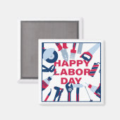 Glücklicher Arbeitstag Wochenende Magnet (Vorderseite/Rückseite)