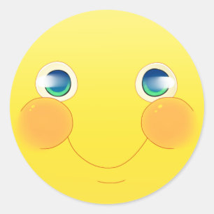 Glücklicher Aufkleber