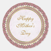 Glücklicher Aufkleber der Mutter Tages (Vorderseite)