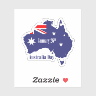 Glücklicher Australientag Aufkleber