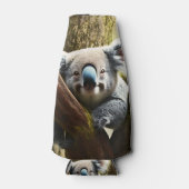 Glücklicher australischer Koala-Bär in Tree, Flasc Flaschenkühler (Vorderseite)