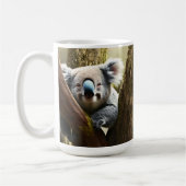 Glücklicher australischer Koala-Bär in Tree, Kaffe Kaffeetasse (Links)