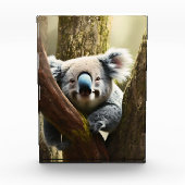Glücklicher australischer Koala in Tree, Foto Bloc (Vorderseite)