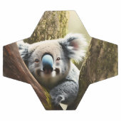Glücklicher australischer Koala in Tree, Fußball-B Fußball (Flach)