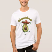 glücklicher Avocado Tri-Blend Shirt (Vorderseite)