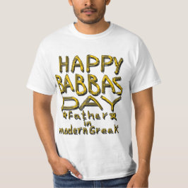 GLÜCKLICHER BABBAS TAG, VATER IN MODERNEM GRIECHEN T-Shirt