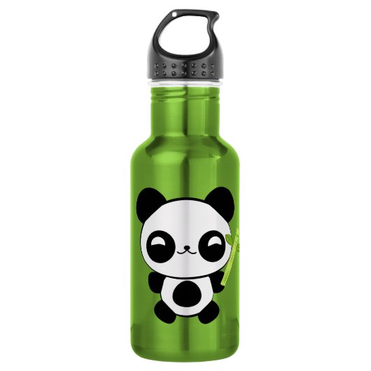 Glücklicher Baby-Panda Edelstahlflasche (Vorderseite)