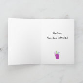 Glücklicher Band-und Bogen-Geburtstag des Einladung (Innenseite)