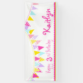 Glücklicher Banner zum 3. Geburtstag (Vertikal)