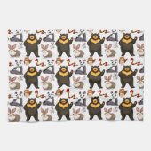 Glücklicher Bär und Freunde Handtuch (Horizontal)