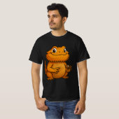 Glücklicher Bartagame T-Shirt (Vorne ganz)
