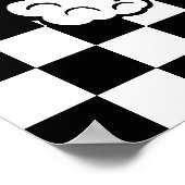 Glücklicher Bath Time Black Labrador Pet Salon Poster (Ecke)