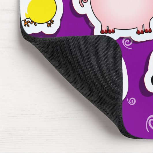 Glücklicher Bauernhofhintergrund, mousepad (Ecke)