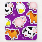 Glücklicher Bauernhofhintergrund, mousepad (Vorne)