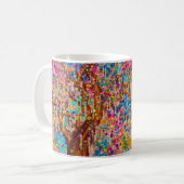 glücklicher Baum - Baum des Lebens Kaffeetasse (Vorderseite Links)