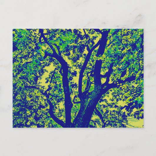 glücklicher Baum Postkarte (Vorderseite)