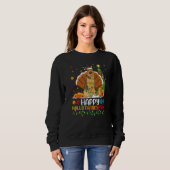 Glücklicher Belgischer Malinois Hund Hellothanksma Sweatshirt (Vorne ganz)