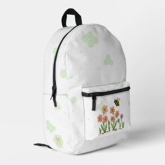 Glücklicher Bienengarten Bedruckter Rucksack