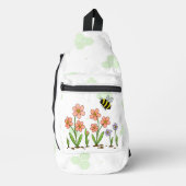 Glücklicher Bienengarten Crossbody Bag (Vorderseite)