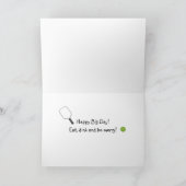 Glücklicher Big Day Pickleball Spieler! Karte (Innenseite)