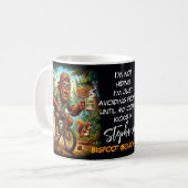 Glücklicher Bigfoot Sasquatch Frühstück Kaffee Kaffeetasse (Vorderseite Links)