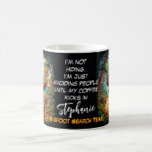Glücklicher Bigfoot Sasquatch Frühstück Kaffee Kaffeetasse (Mittel)