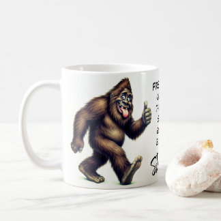 Glücklicher Bigfoot Sasquatch Frühstück Kaffee Kaffeetasse