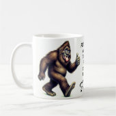 Glücklicher Bigfoot Sasquatch Frühstück Kaffee Kaffeetasse (Links)